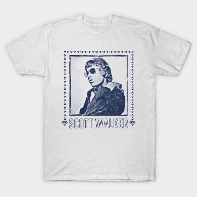 Scott Walker / Vintage Faded Style Fan Design T-Shirt by DankFutura